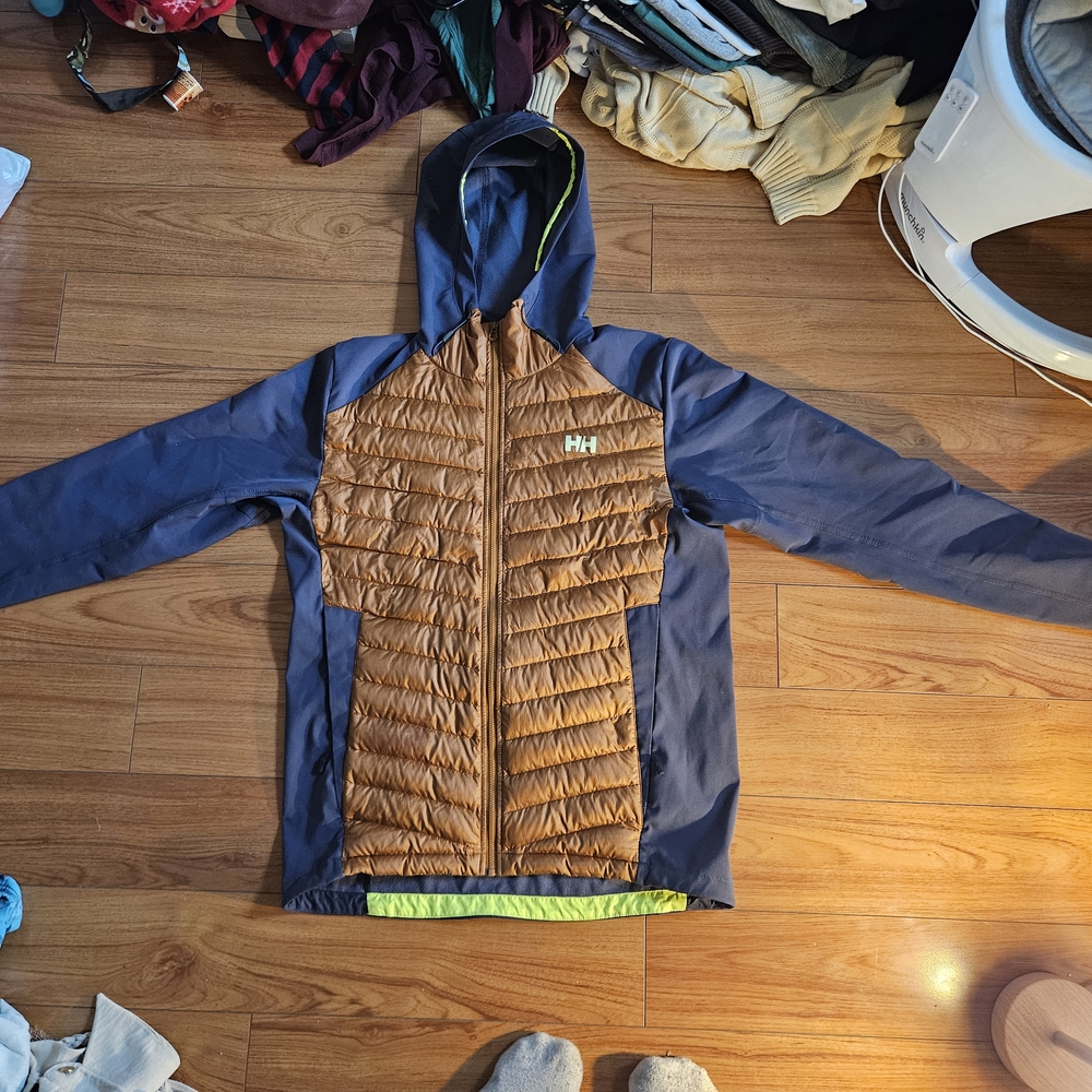 Helly Hansen Mens' Blue and Brown Lightweight Spring Jacket